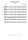Ave Verum Corpus (for Brass Quartet - Organ accompaniment) - Alternate Version