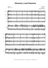 Hosanna, Loud Hosanna (for String Quartet - Piano accompaniment)