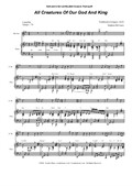 All Creatures Of Our God And King (for Alto Saxophone and Piano)