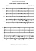 All Creatures Of Our God And King (for Brass Quartet and Piano)