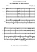 All Creatures Of Our God And King (for Brass Quartet and Piano - Alternate Version)