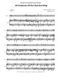 All Creatures Of Our God And King (for Trombone solo and Piano)
