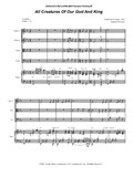 All Creatures Of Our God And King (for String Quartet and Piano)